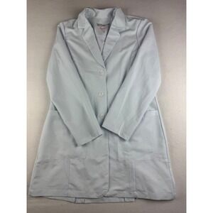 Greys Anatomy by Barco Signature Light Blue 3 Button Lab Coat Womens Medium